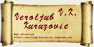 Veroljub Kuruzović vizit kartica